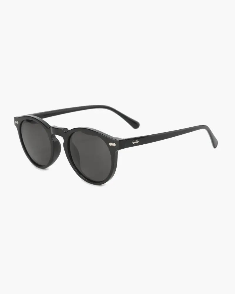Harrington Oxford | Retro Round Sunglasses for Men with UV Protection Black Harrington Oxford