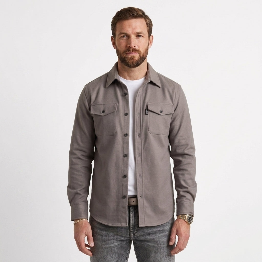 Classic Cotton Blend Button Shirt For Men