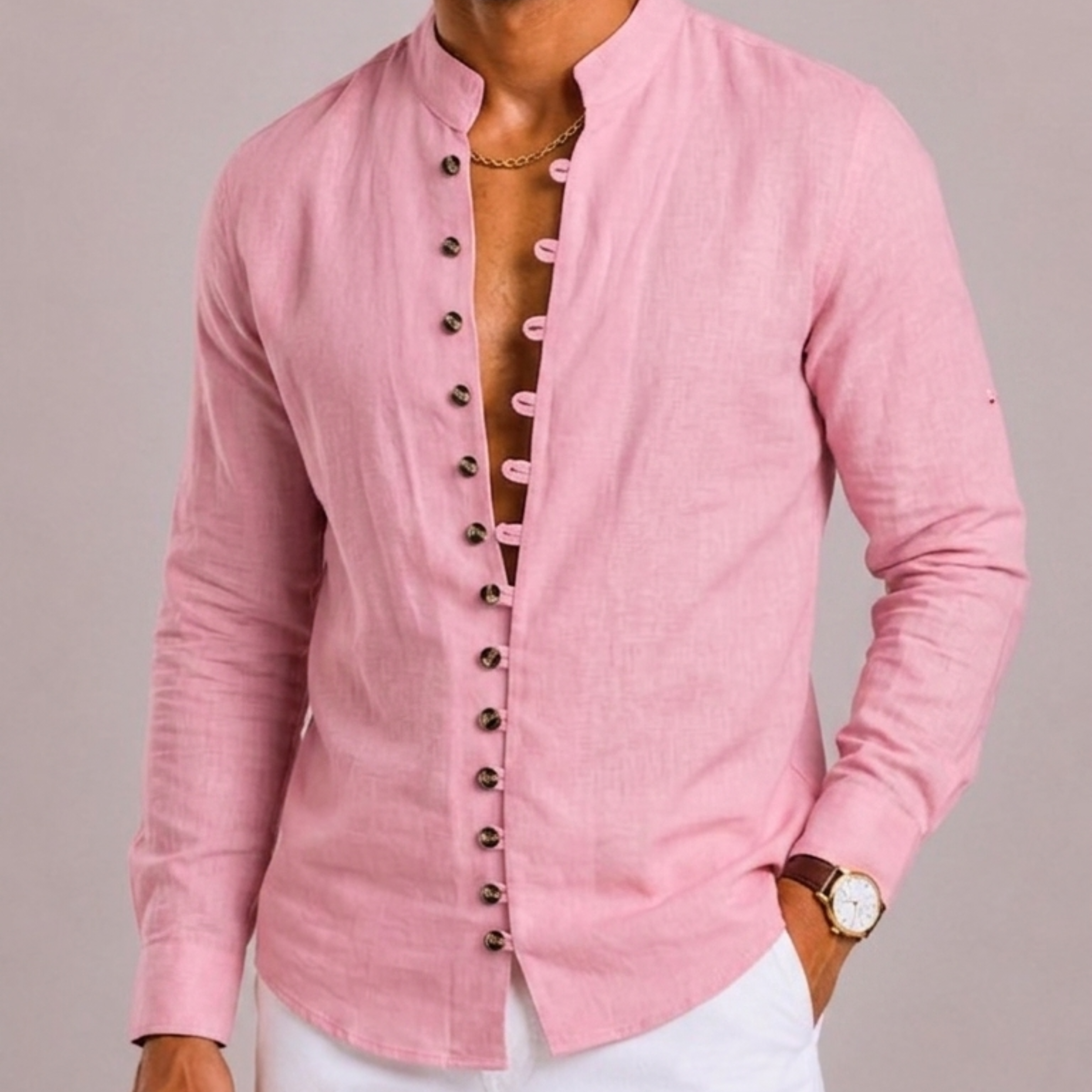 Harrington Oxford | Stand Collar Shirt For Men