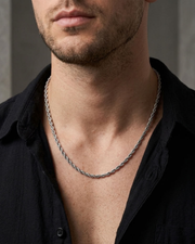 Stainless Steel Rope Chain Necklace For Men