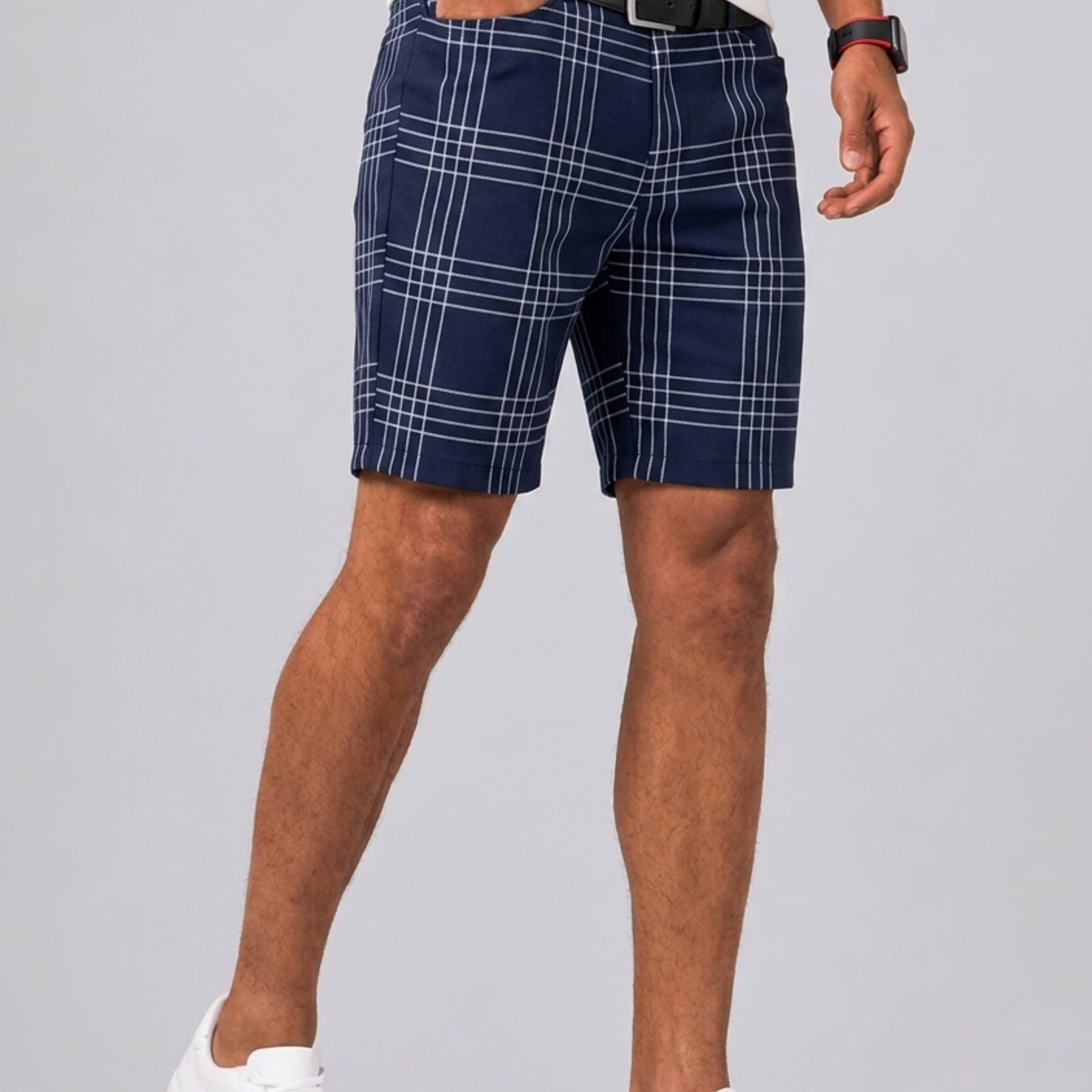 Harrington Oxford | Checked Slim Fit Shorts For Men