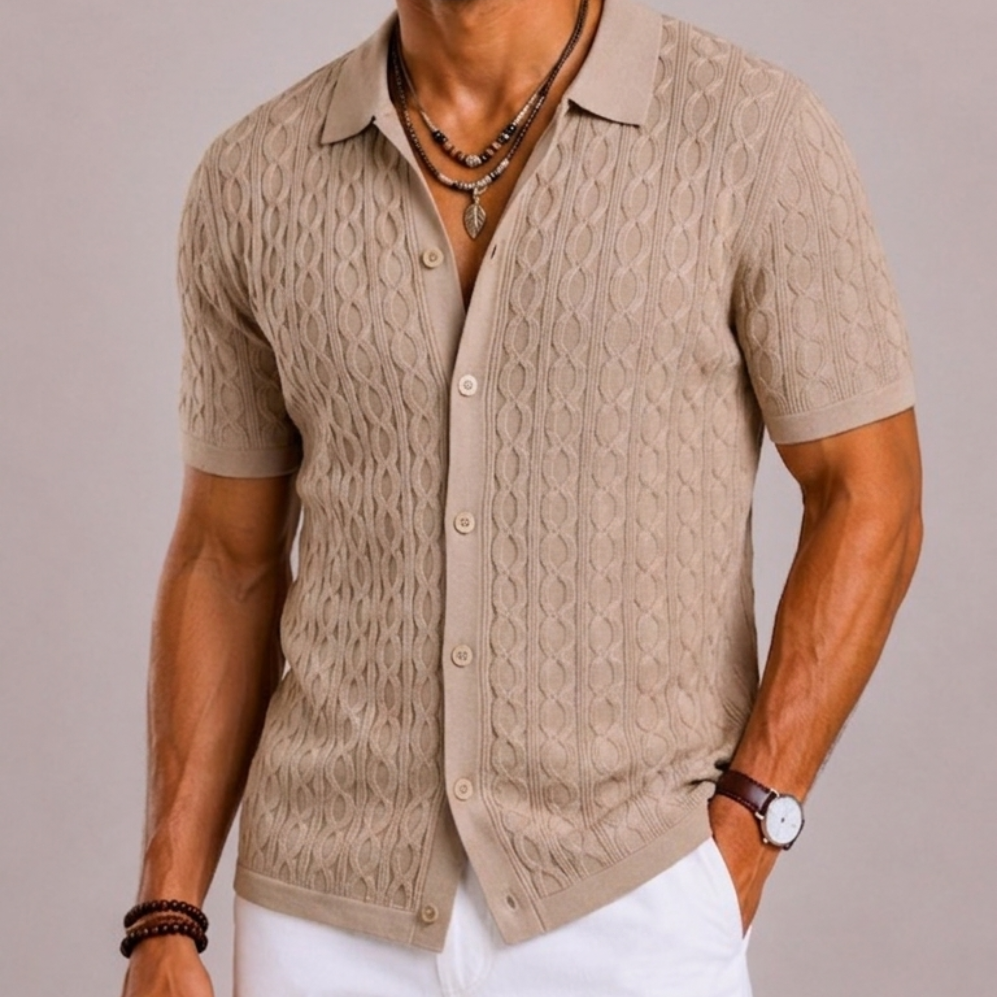 Harrington Oxford | Slim Fit Short Sleeve Shirt For Men