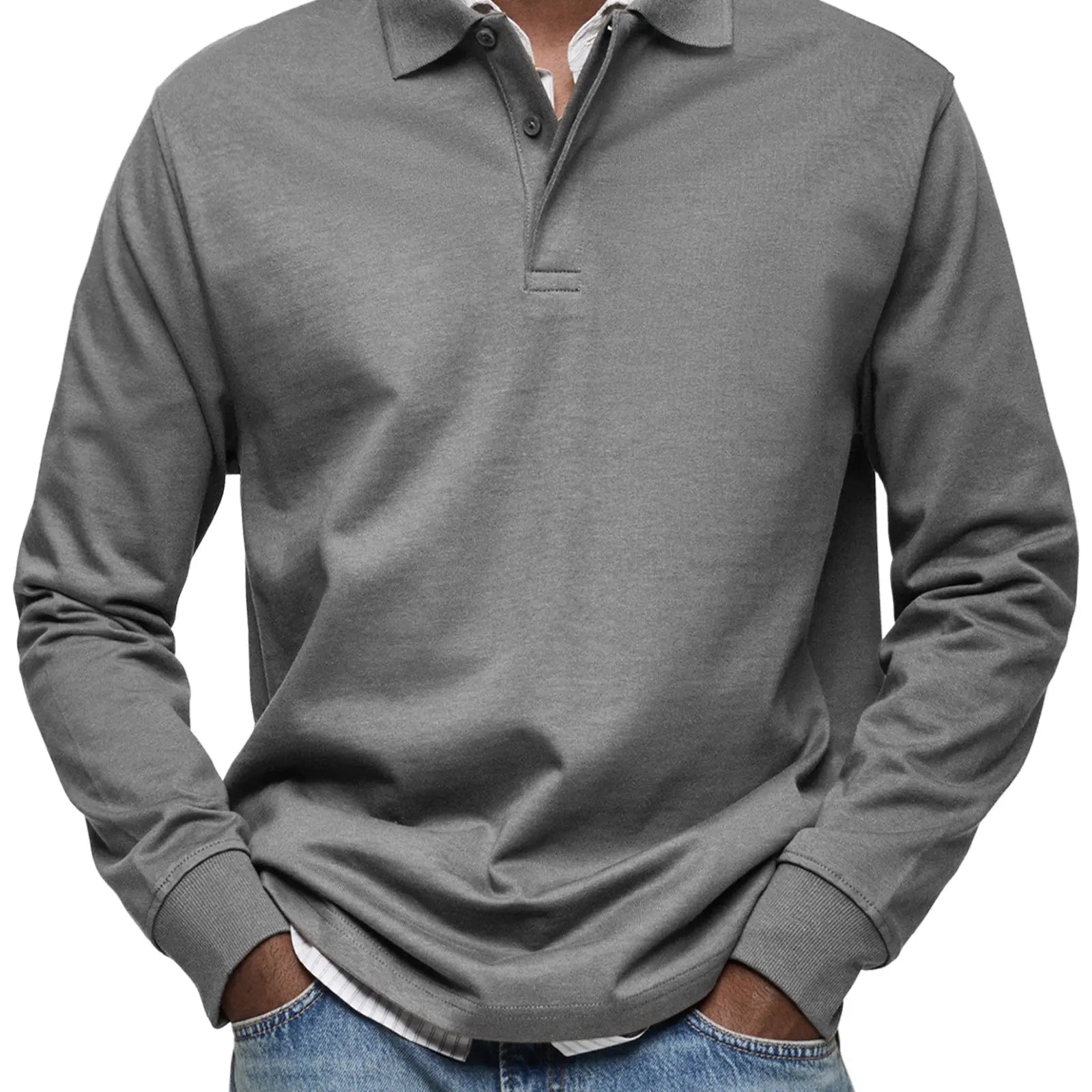 Harrington Oxford | Luxury Long Sleeve Polo Harrington Oxford