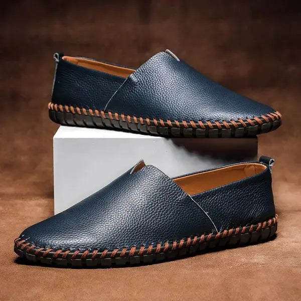 Harrington Oxford | Men’s Hand-Stitched Faux Leather Loafers Harrington Oxford