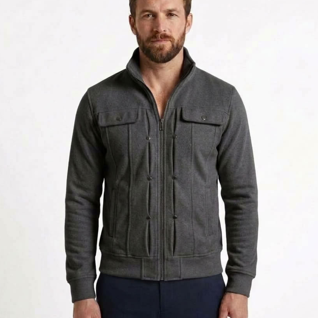 Warm Collared Winter Gilet For Men