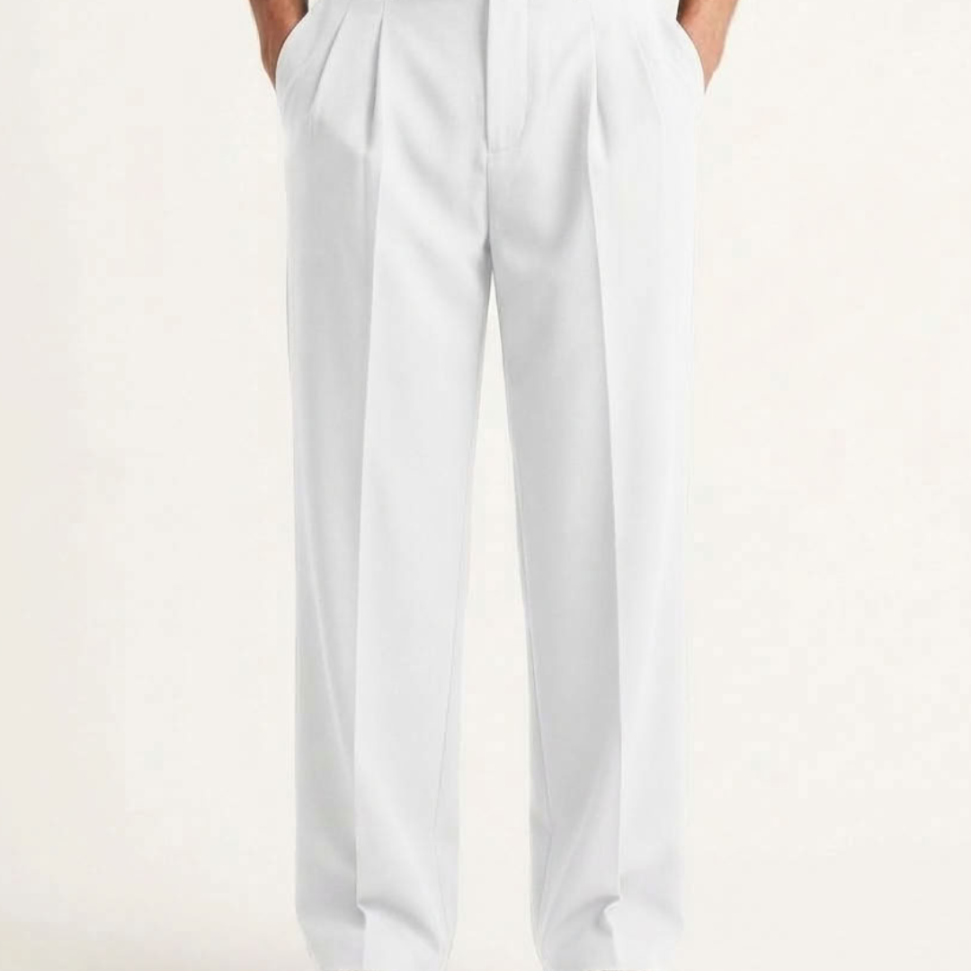 Relaxed Wide-Leg Trousers For Men