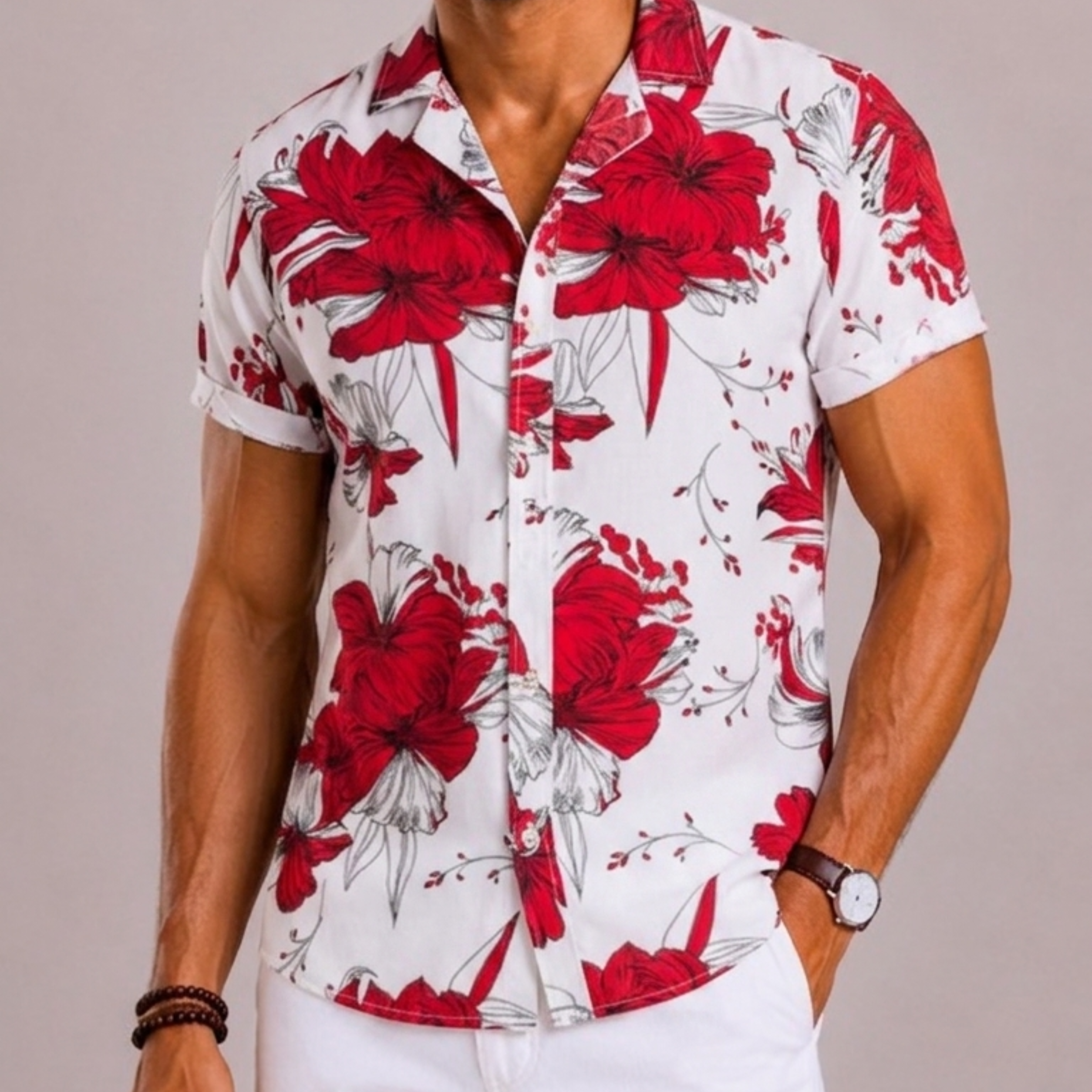 Harrington Oxford | Floral Shirt For Men