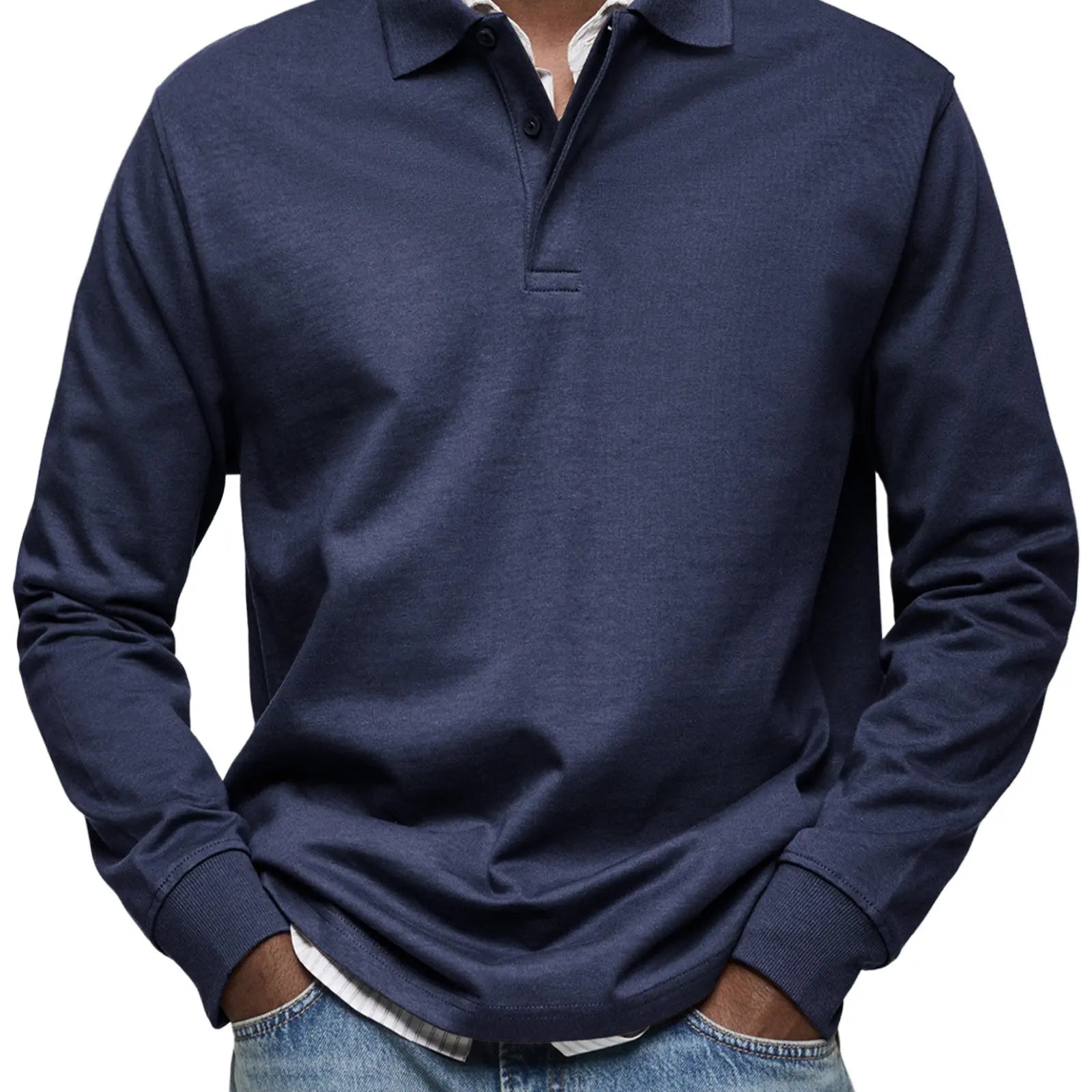 Harrington Oxford | Luxury Long Sleeve Polo Harrington Oxford
