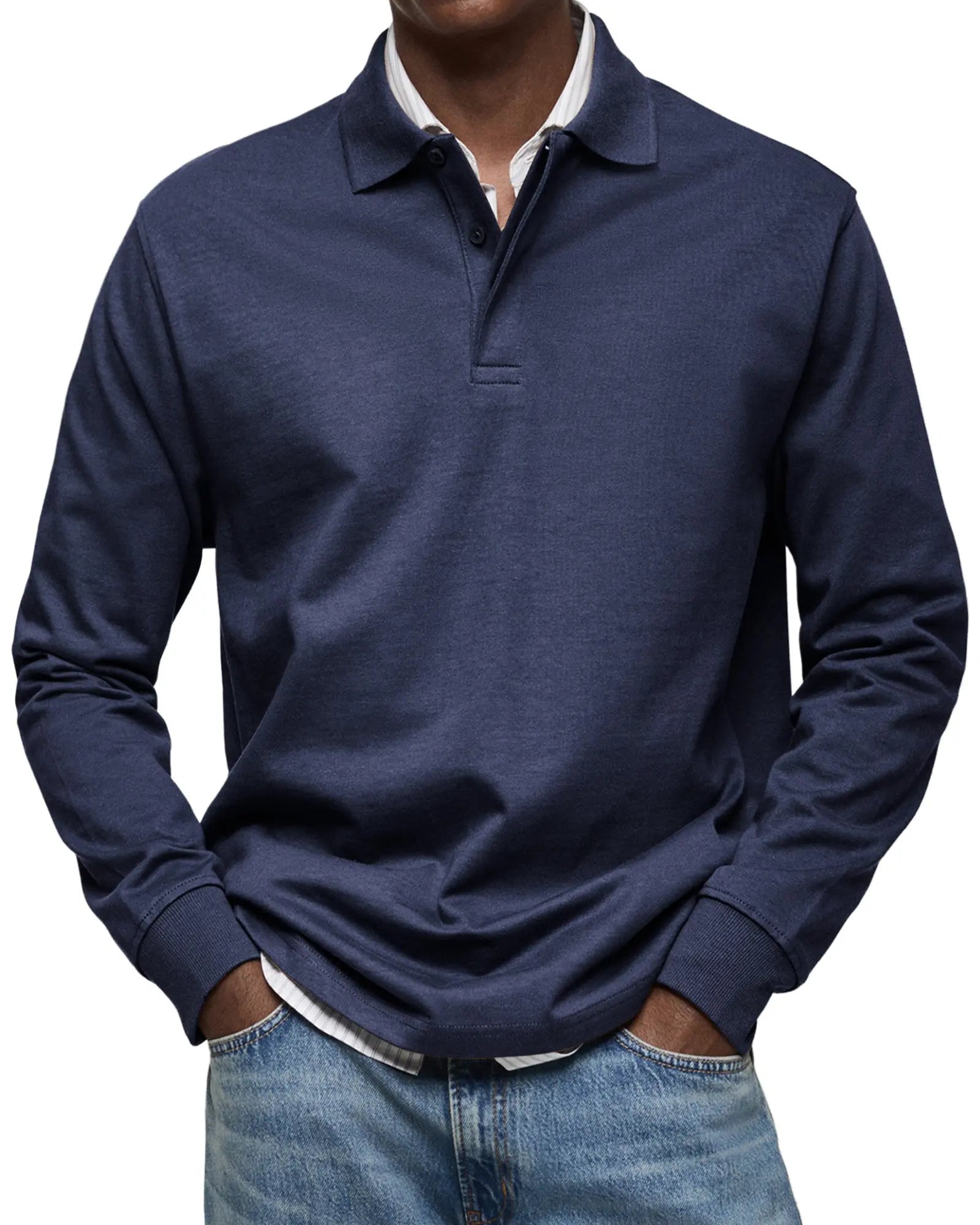 Harrington Oxford | Luxury Long Sleeve Polo Harrington Oxford