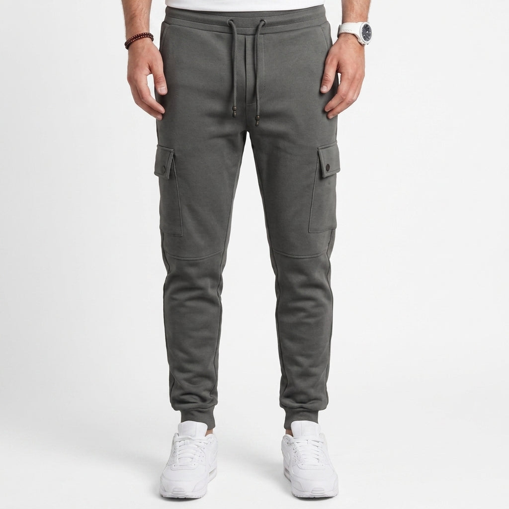 Stretch Cropped Jogger Trousers For Men