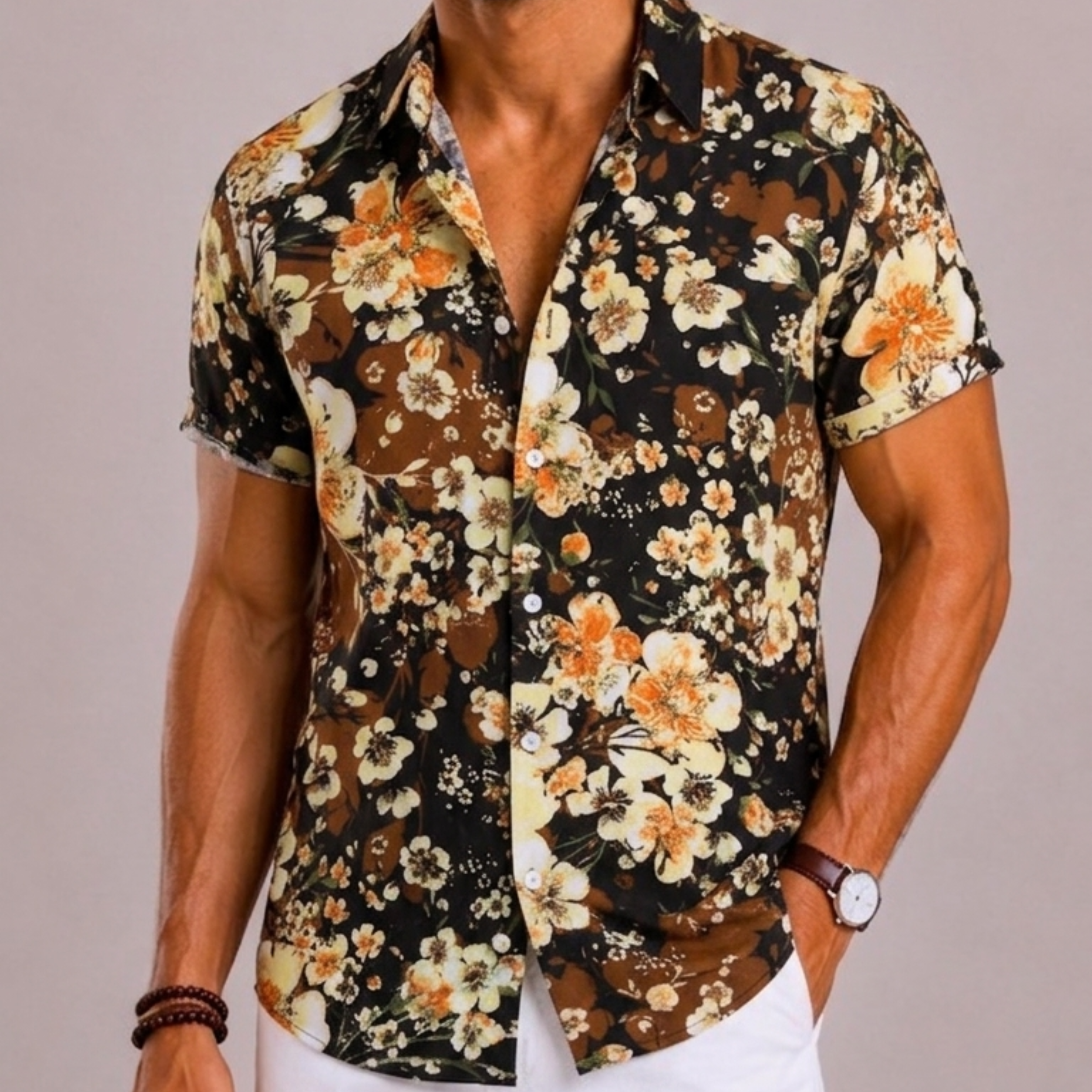 Harrington Oxford | Floral Shirt For Men