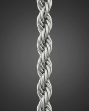 Stainless Steel Rope Chain Necklace For Men