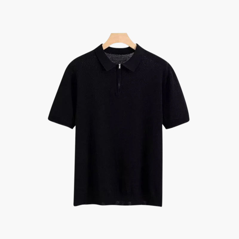 Harrington Oxford | Mesh Zip Polo Shirt For Men