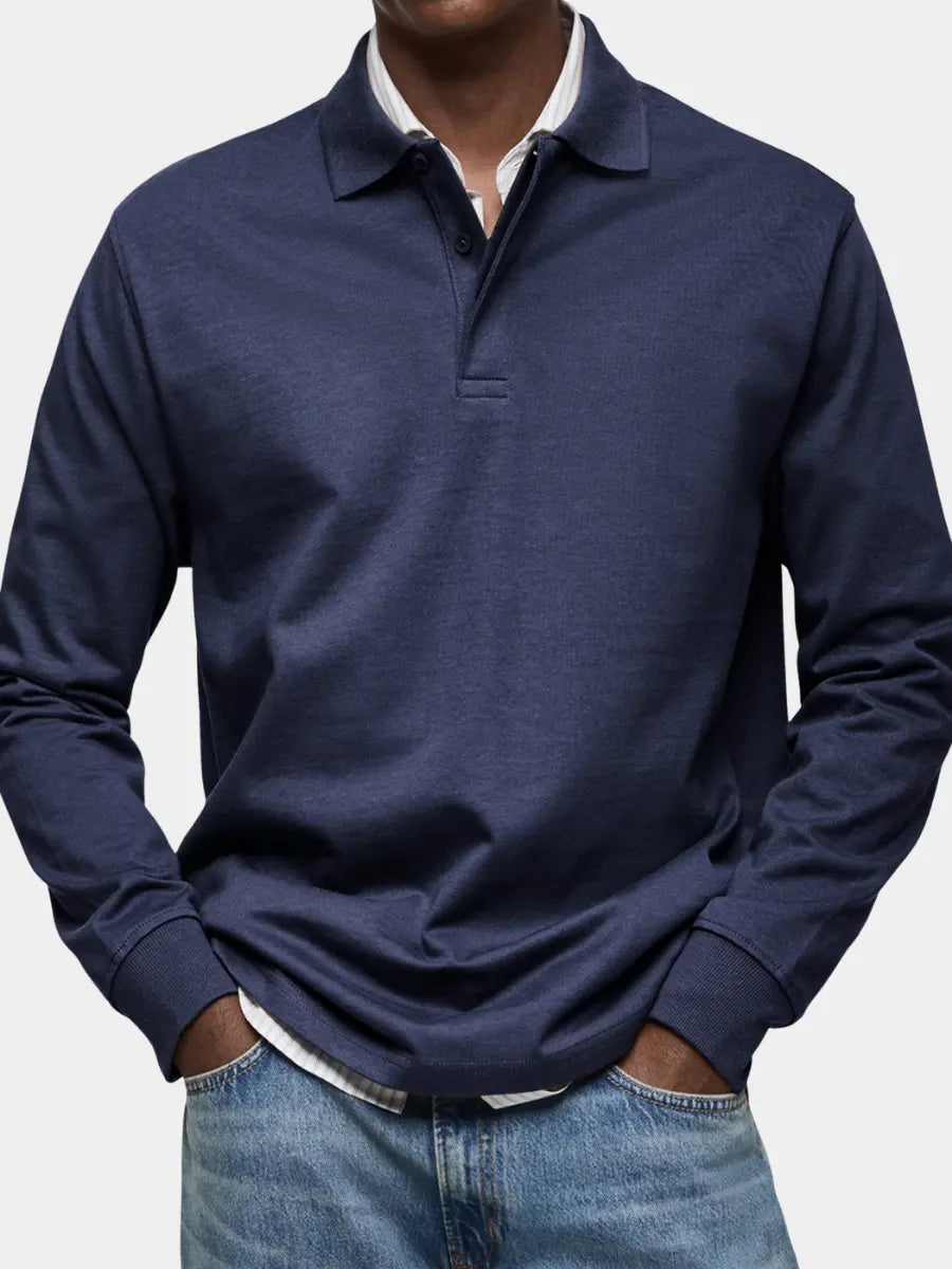 Harrington Oxford | Luxury Long Sleeve Polo Harrington Oxford