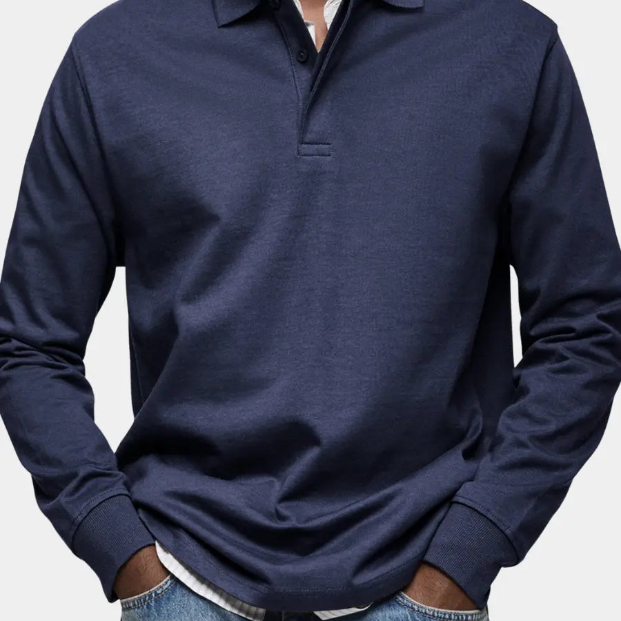 Harrington Oxford | Luxury Long Sleeve Polo Harrington Oxford