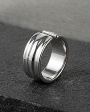 Amsterdam Pattern Band Ring For Men