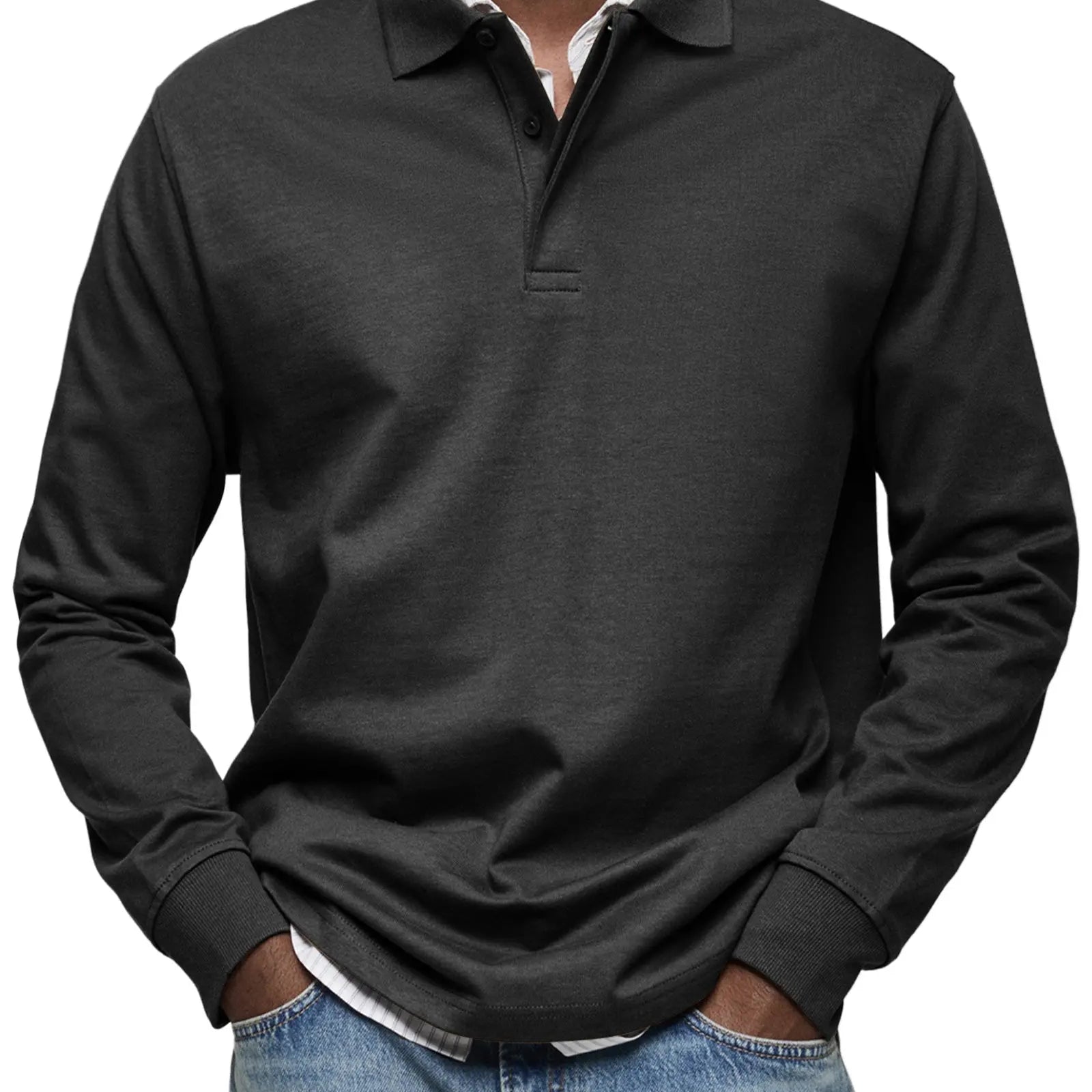 Harrington Oxford | Luxury Long Sleeve Polo Harrington Oxford