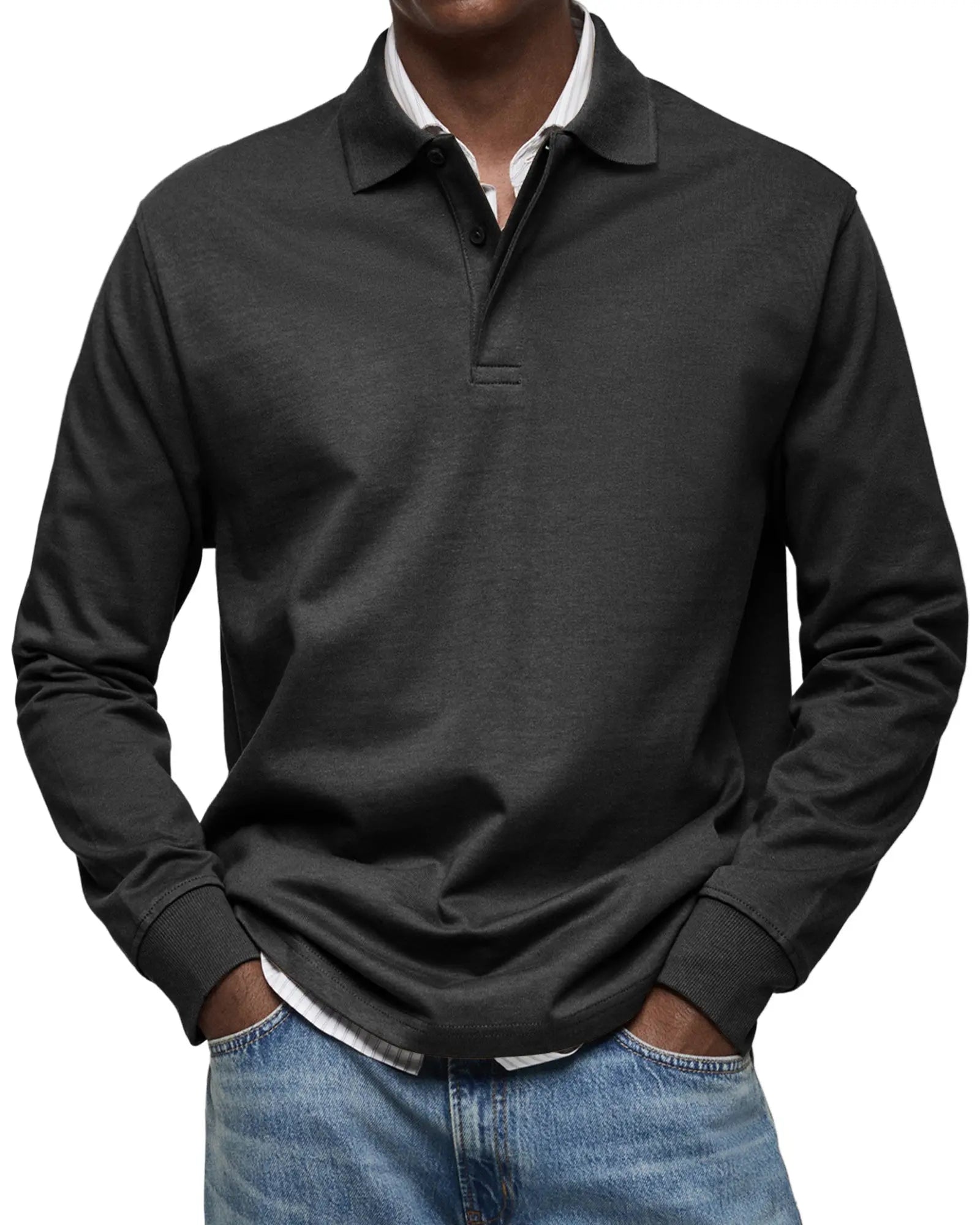 Harrington Oxford | Luxury Long Sleeve Polo Harrington Oxford