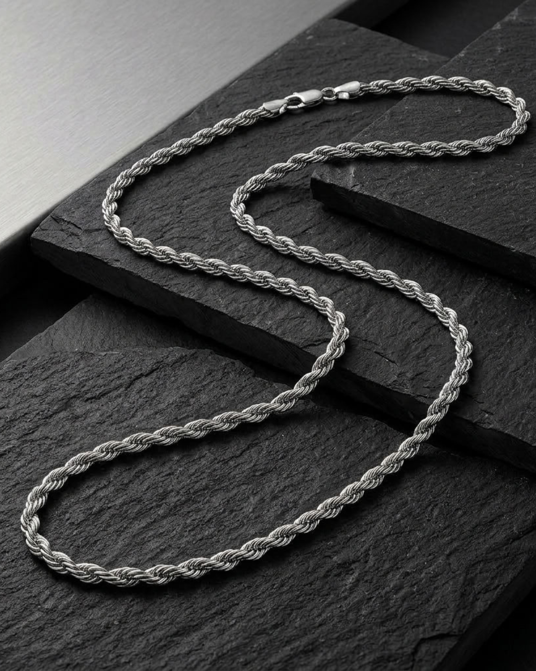 Stainless Steel Rope Chain Necklace For Men