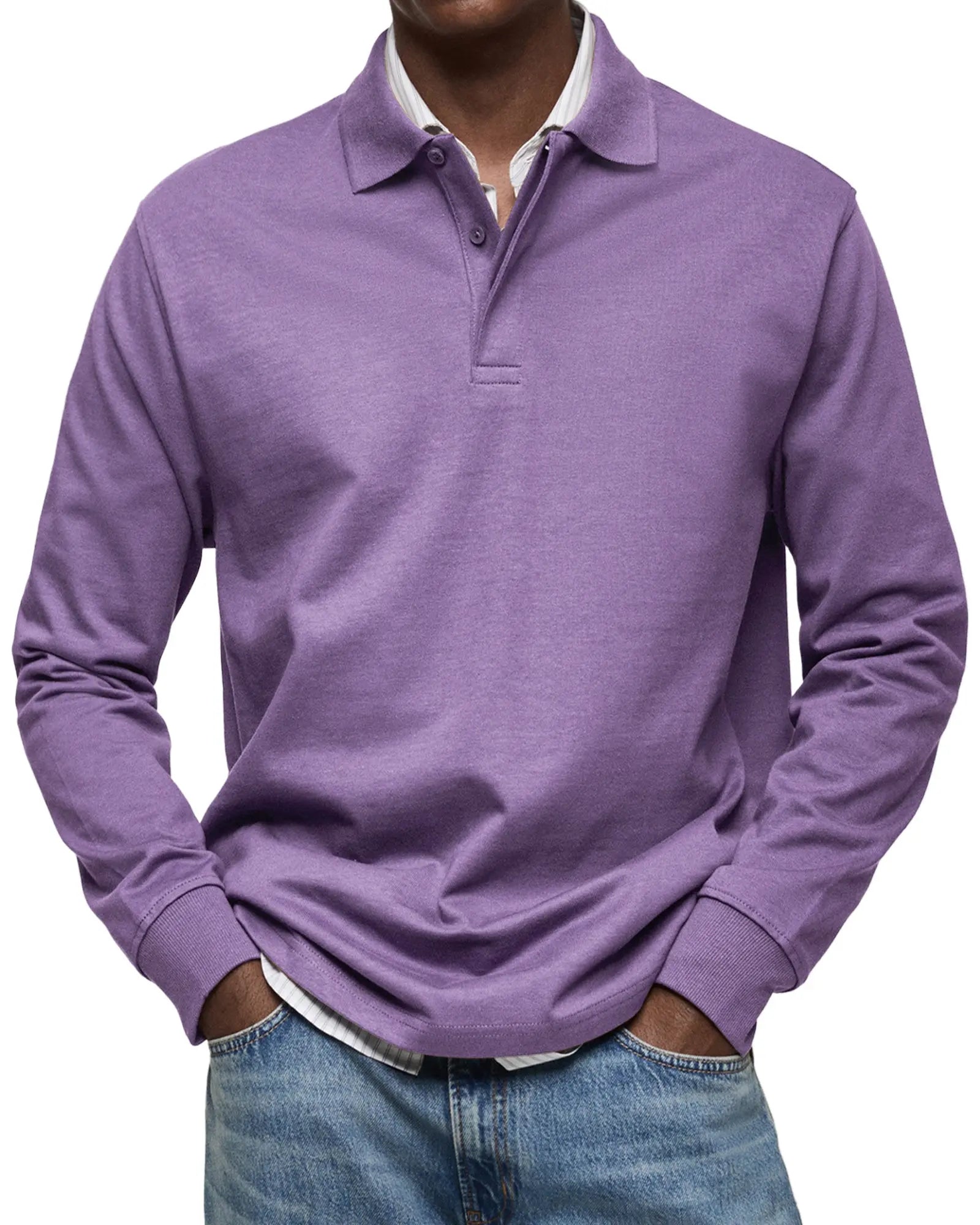 Harrington Oxford | Luxury Long Sleeve Polo Harrington Oxford