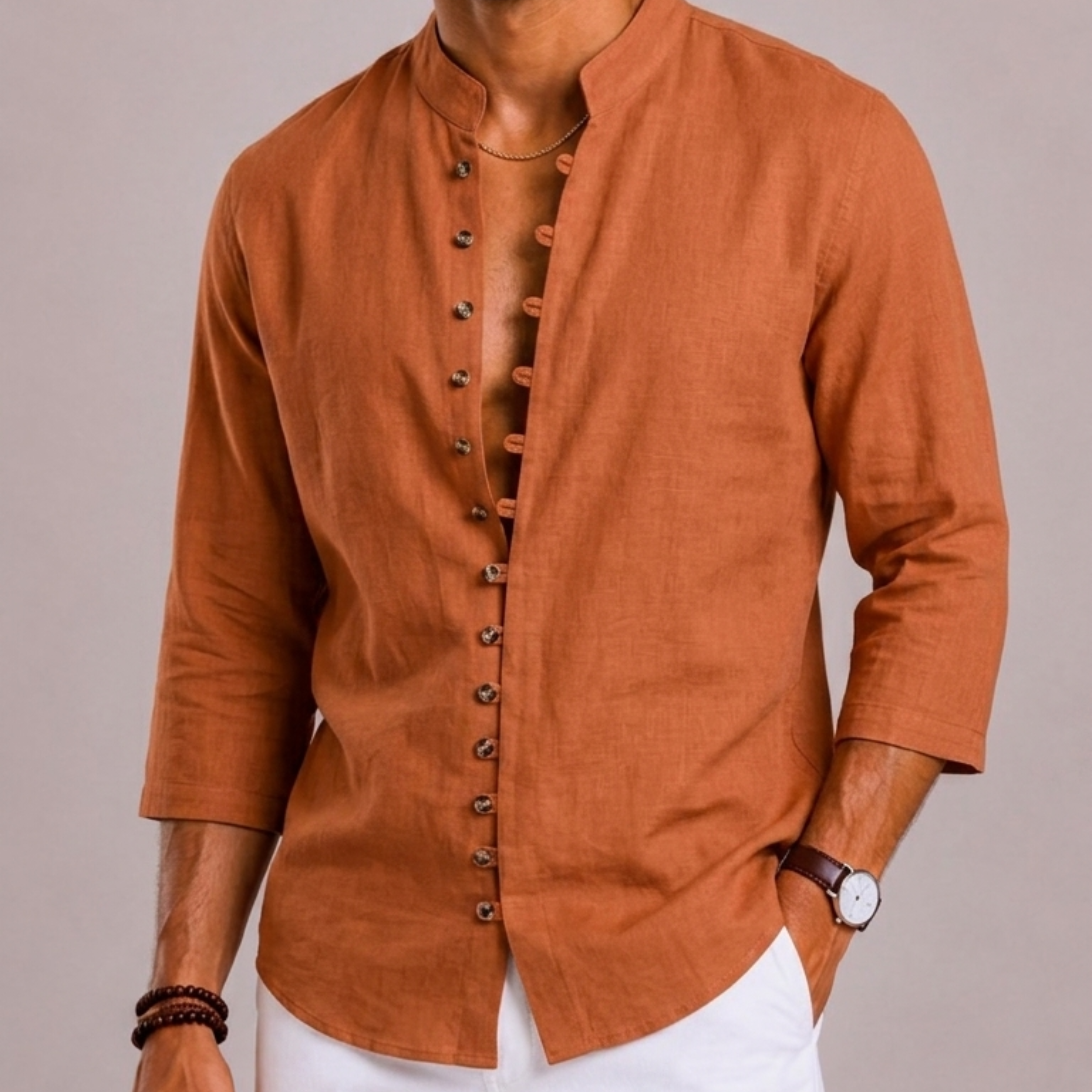 Harrington Oxford | Stand Collar Shirt For Men