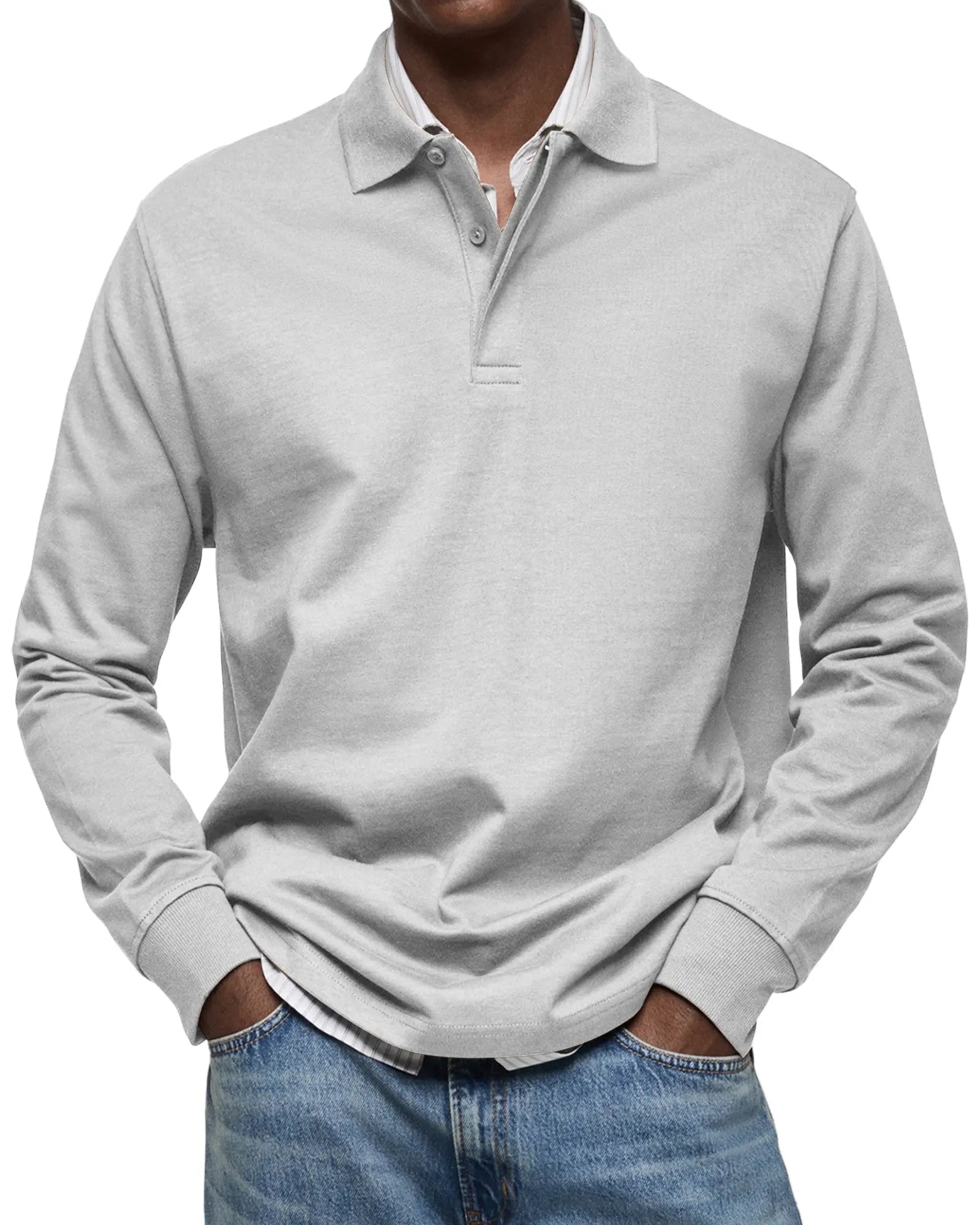 Harrington Oxford | Luxury Long Sleeve Polo Harrington Oxford