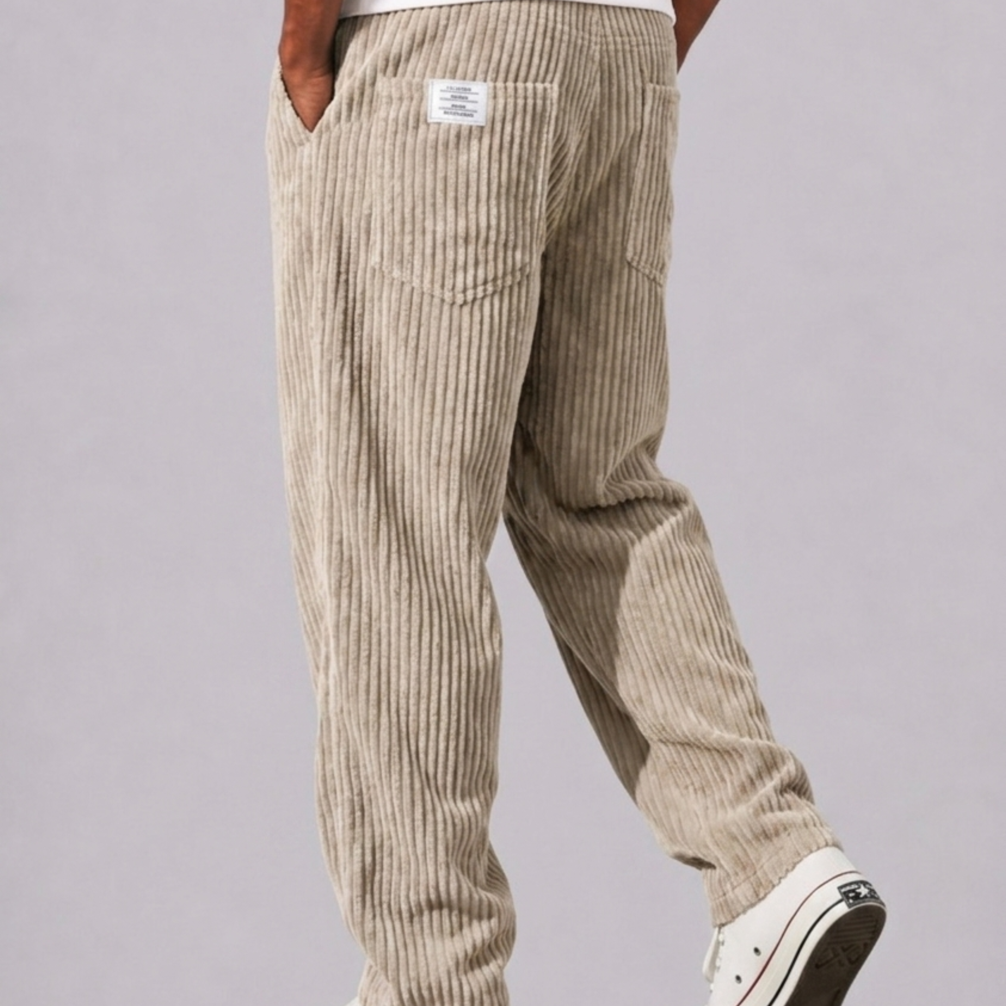 Harrington Oxford | Cord Trousers With Drawstring For Men