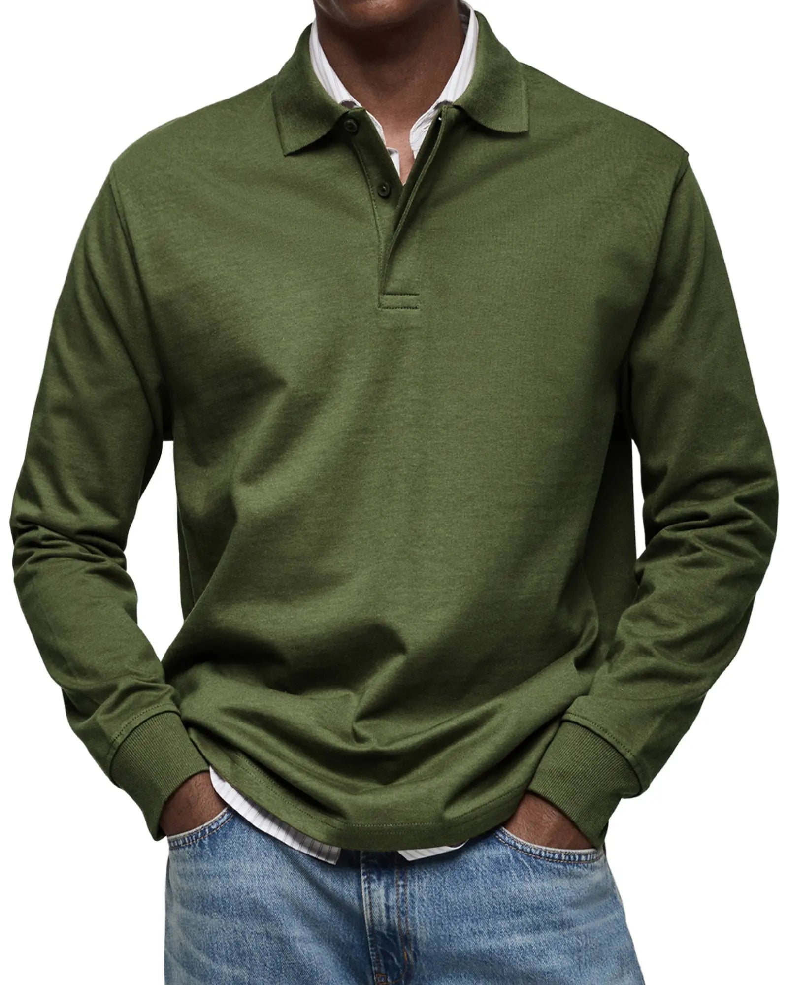 Harrington Oxford | Luxury Long Sleeve Polo Harrington Oxford