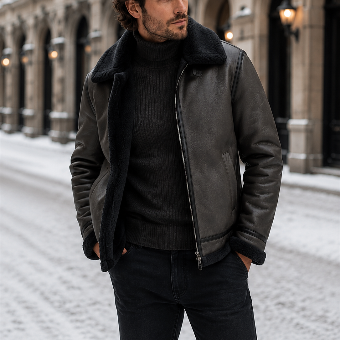 Harrington Oxford | Men’s Aviator Jacket – Classic & Winter-Ready