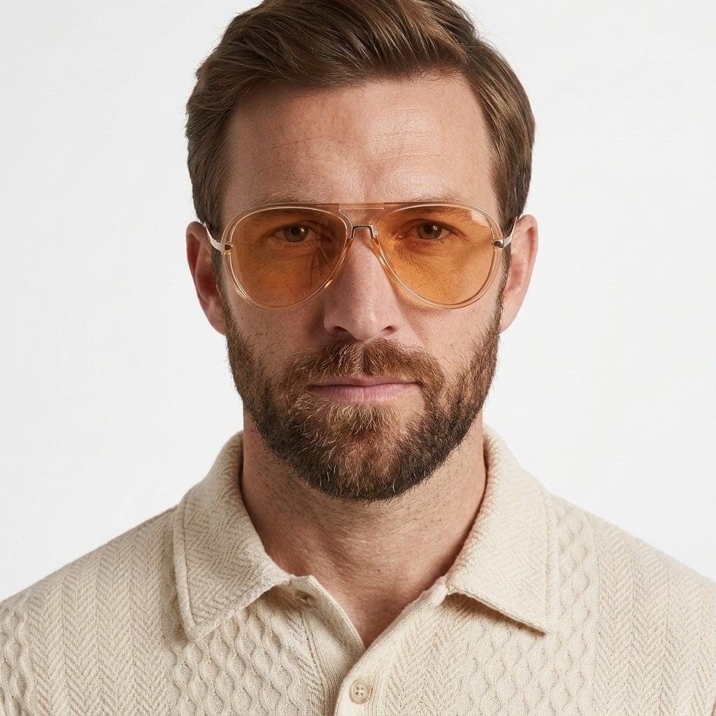 Premium Aviator Sunglasses With UV Protection For Men