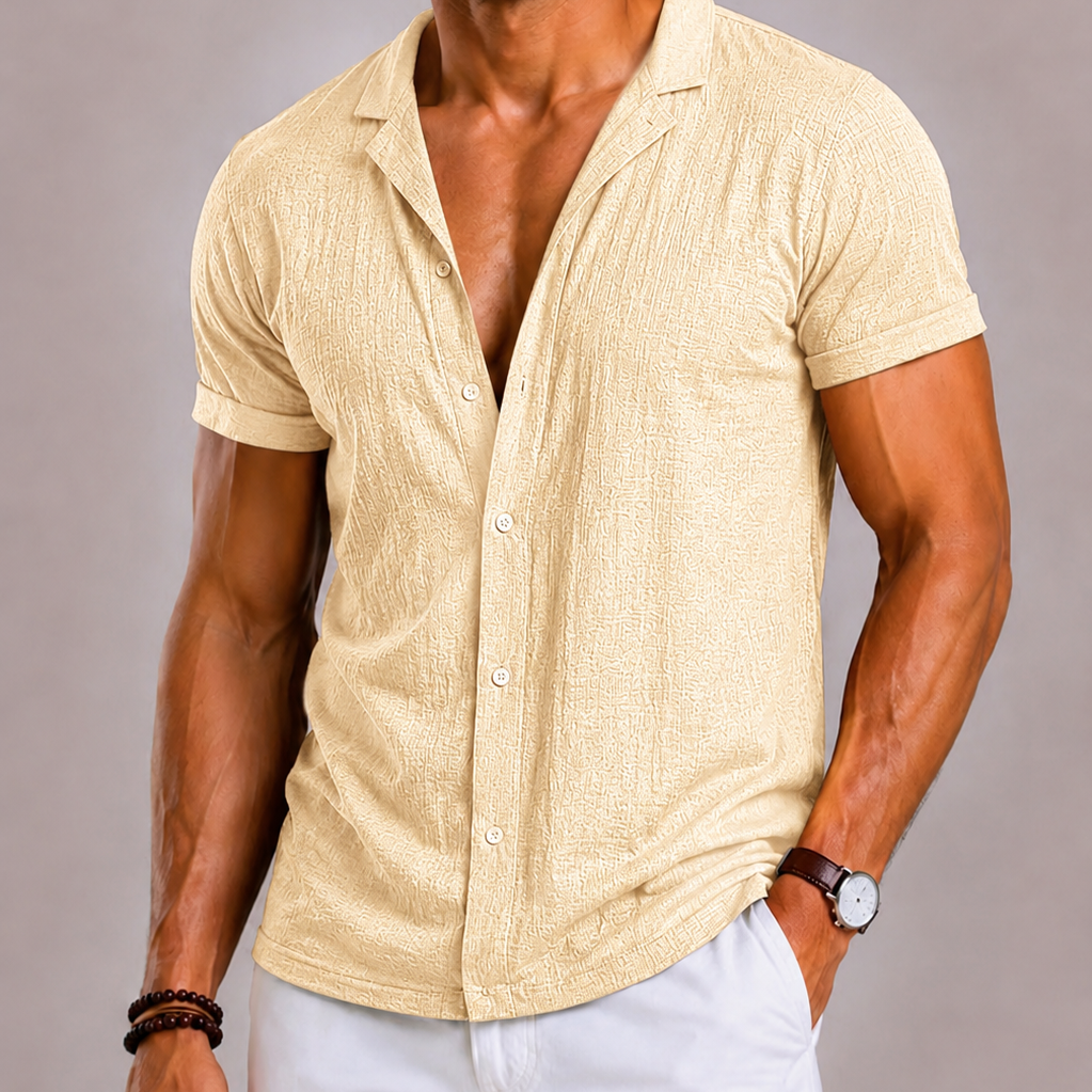 Harrington Oxford | Rib Patterned Shirt For Men