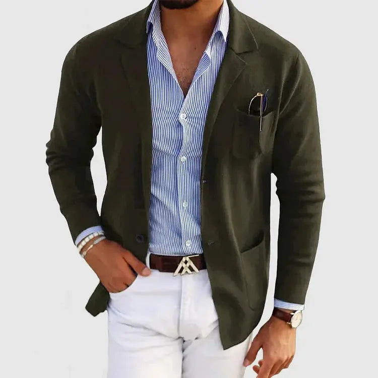 Harrington Oxford | Men’s Casual Knit Blazer Harrington Oxford