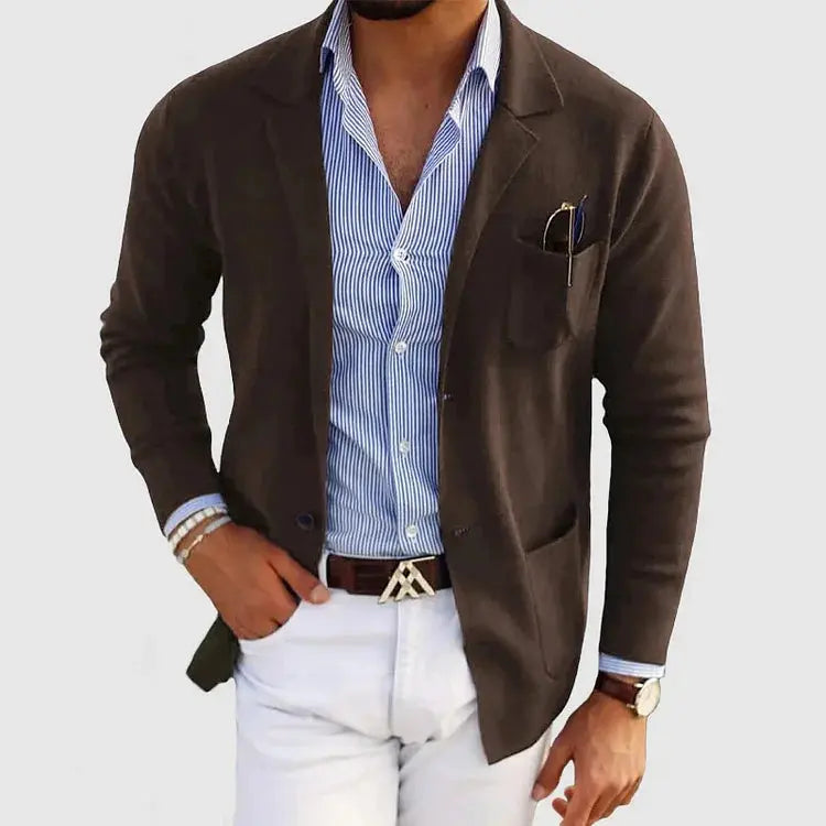Harrington Oxford | Men’s Casual Knit Blazer Harrington Oxford