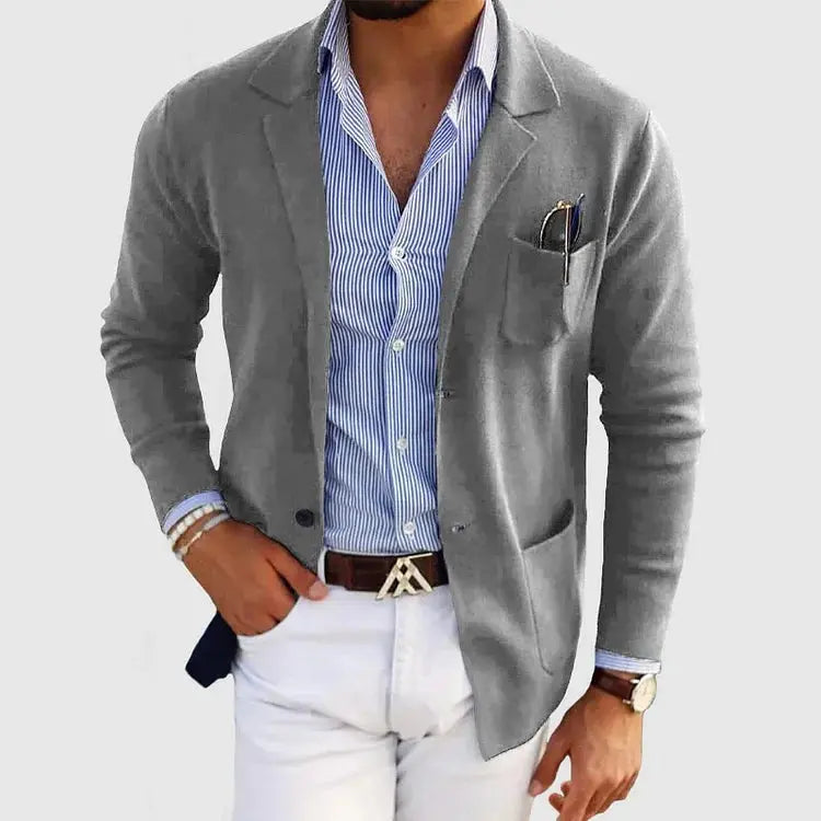 Harrington Oxford | Men’s Casual Knit Blazer Harrington Oxford
