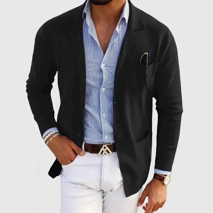 Harrington Oxford | Men’s Casual Knit Blazer Harrington Oxford