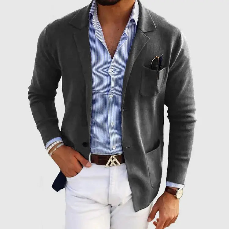 Harrington Oxford | Men’s Casual Knit Blazer Harrington Oxford