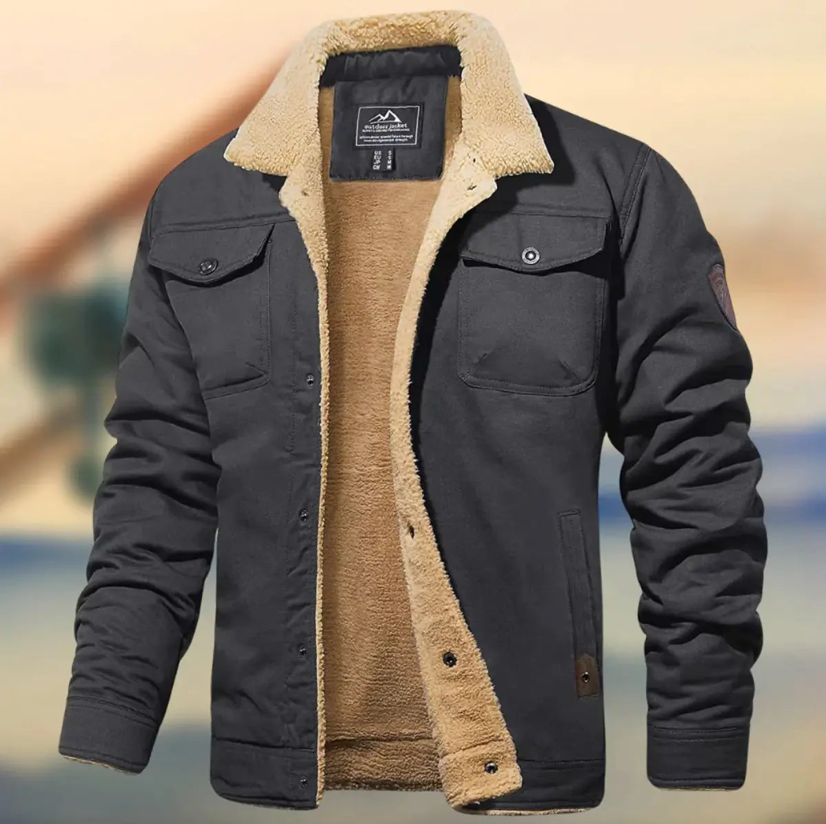 Harrington Oxford | Men’s Teddy-Lined Winter Jacket Harrington Oxford