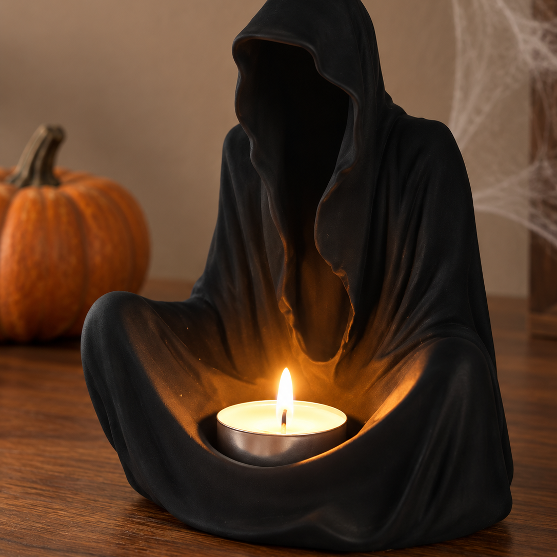 Halloween Gothic Resin Candle Holder