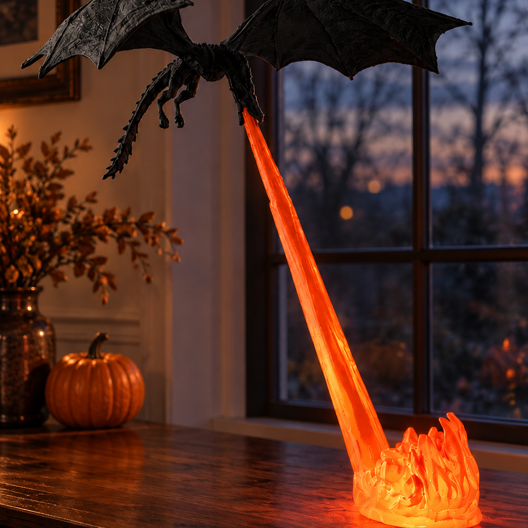 Halloween Fire-Breathing Dragon Night Light