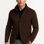 Harrington Oxford | Men's Cardigan Wool Knit Buttoned Casual Comfortable Fit Harrington Oxford
