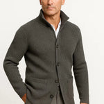 Harrington Oxford | Men's Cardigan Wool Knit Buttoned Casual Comfortable Fit Harrington Oxford