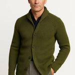 Harrington Oxford | Men's Cardigan Wool Knit Buttoned Casual Comfortable Fit Harrington Oxford