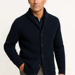 Harrington Oxford | Men's Cardigan Wool Knit Buttoned Casual Comfortable Fit Harrington Oxford
