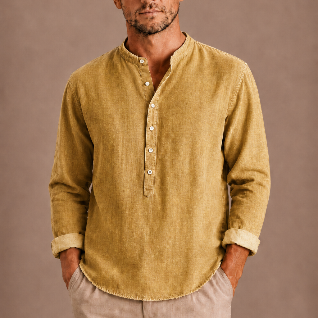 HARRINGTON OXFORD | MEN’S HENLEY SHIRT FOR MEN
