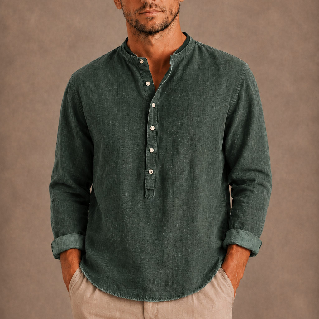 HARRINGTON OXFORD | MEN’S HENLEY SHIRT FOR MEN