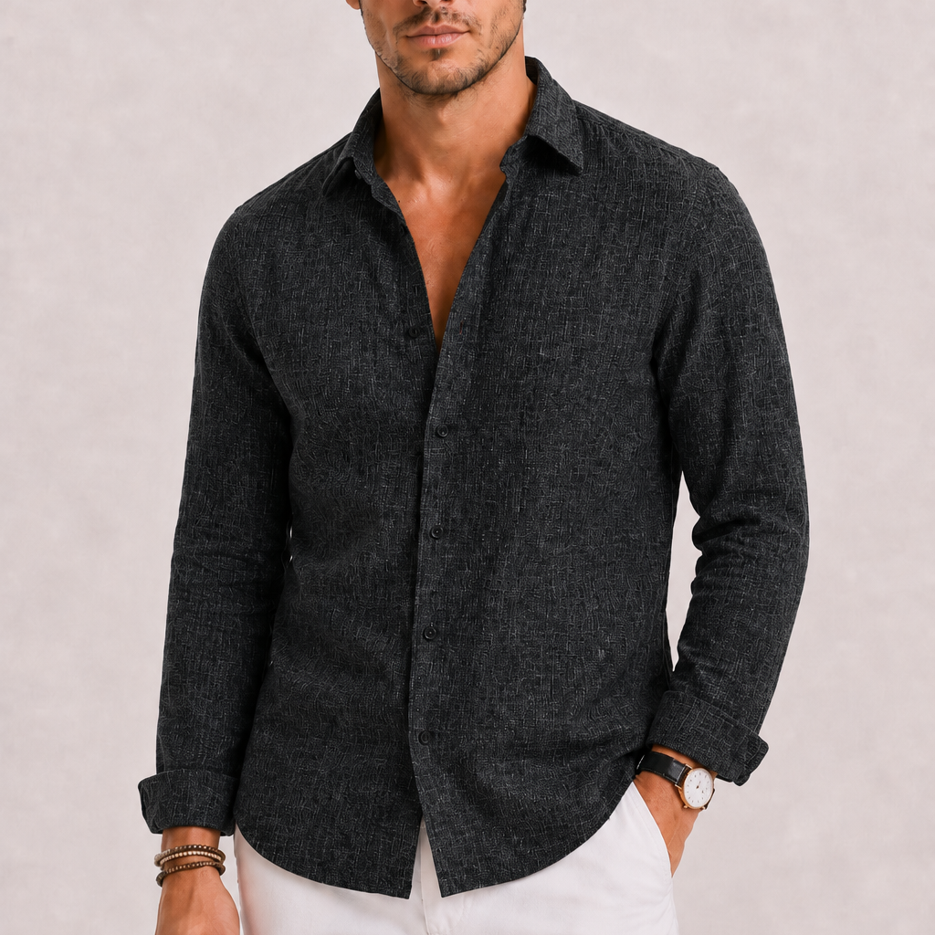HARRINGTON OXFORD | LINEN SHIRT FOR MEN