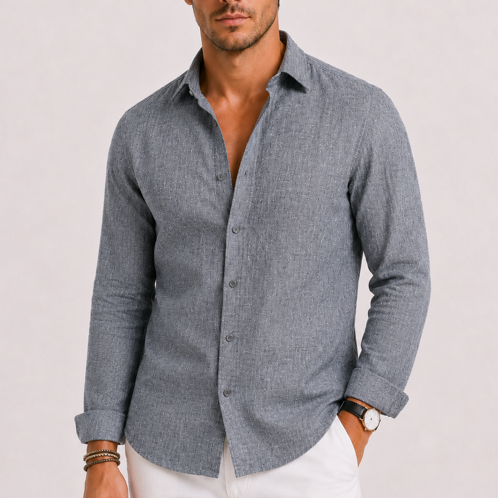 HARRINGTON OXFORD | LINEN SHIRT FOR MEN