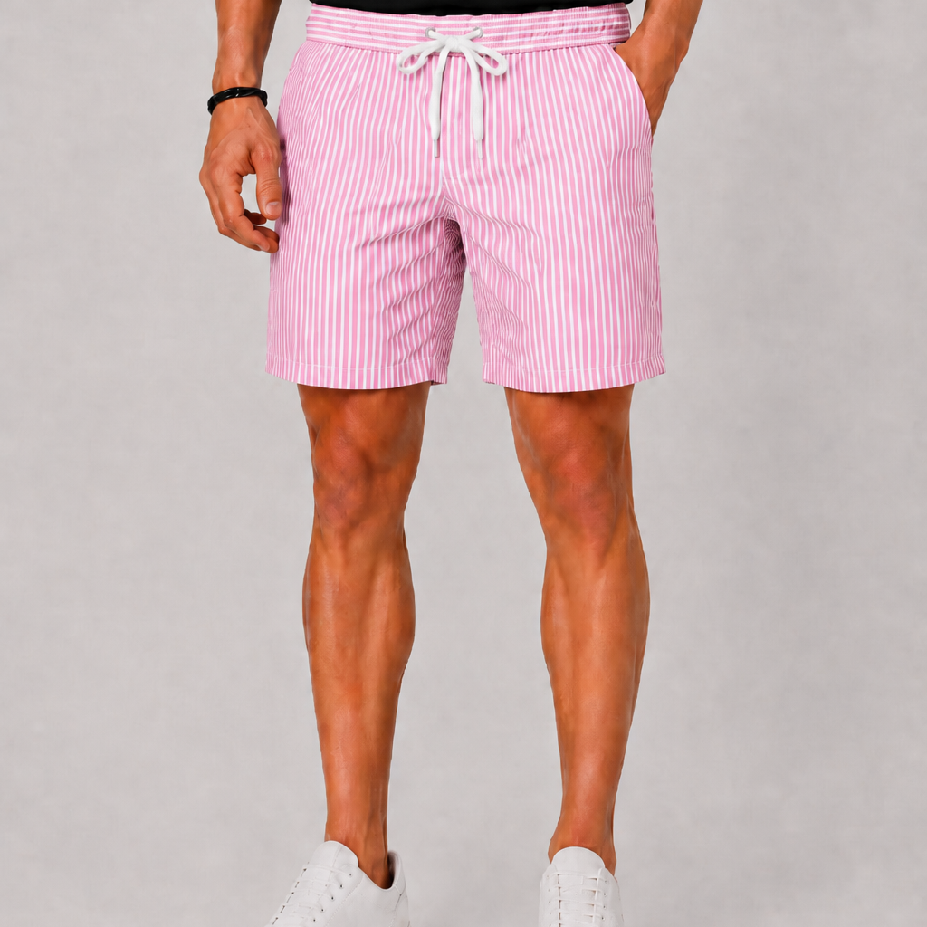 Harrington Oxford | Striped Swim Shorts For Men