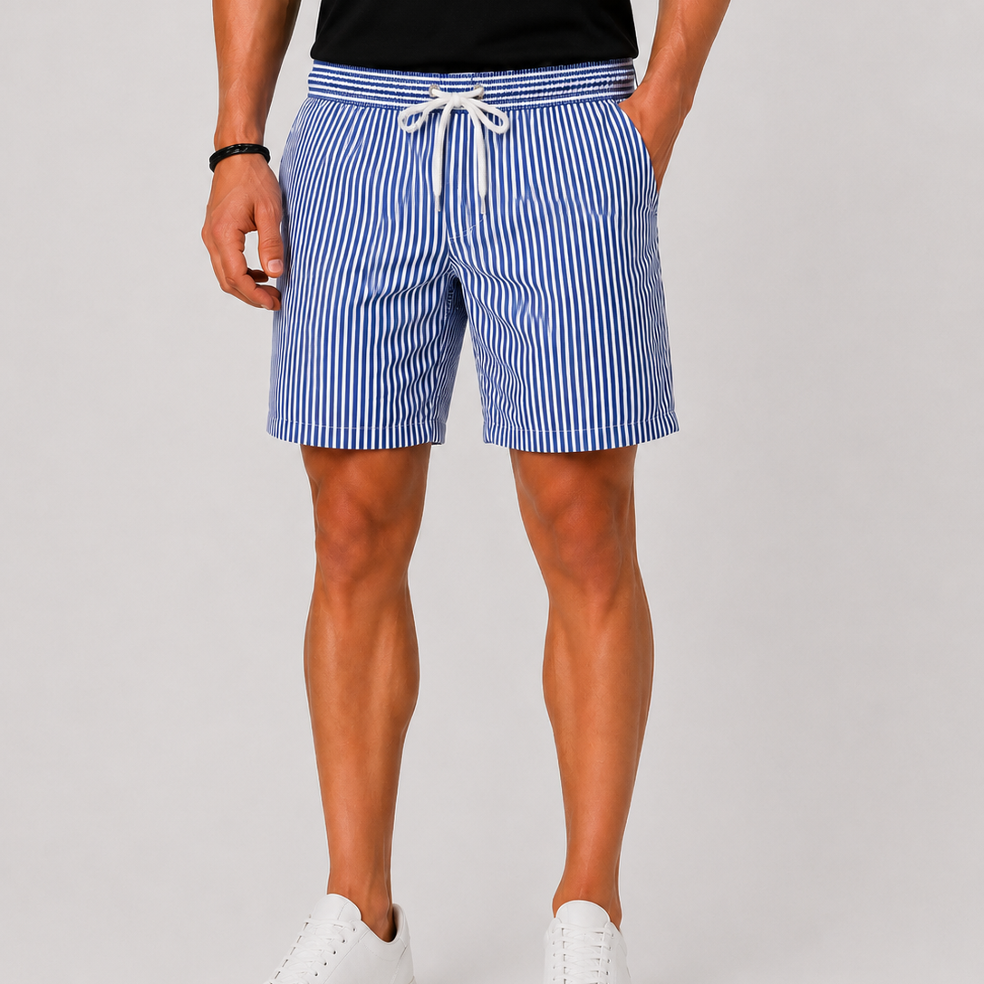 Harrington Oxford | Striped Swim Shorts For Men