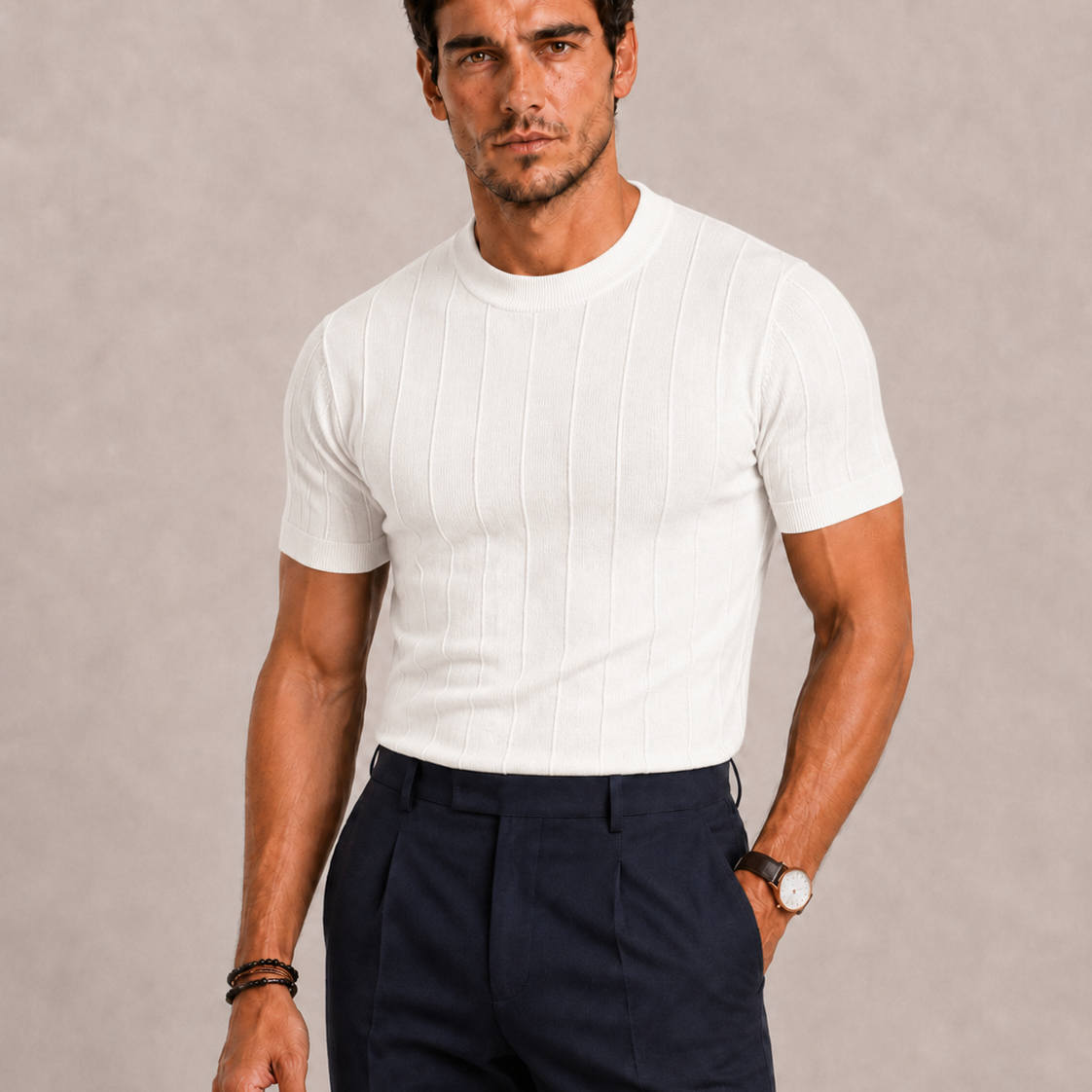 Harrington Oxford | Knitted Polo Shirt For Men